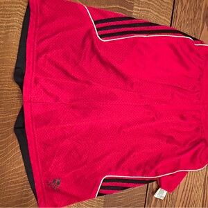 Adidas Red Sports Skirt with Black Trim